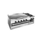 image of Comstock-Castle 11201B 30" Countertop Gas Griddle/Hotplate/Chesemelter Combo, 54.000 BTU