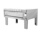 image of Zesto 1202SS 60" Electric Single-Deck Oven w/ 1-1/2" Refractory Stone Hearth, Space Saver