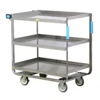 image of Lakeside 170867 Push Pull Trailing Cart with 3 Shelves, Heavy-Duty 