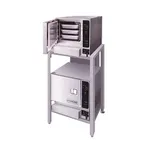 image of Cleveland (2) 22CGT33.1 6 Pan Gas Boilerless Convection Steamer, (2) Stacked,  Stand, 64.000 BTU