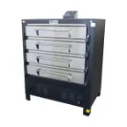 image of Peerless 2348P 50" Gas Pizza Deck Oven w/ Four Deck, 16 Pizza Capacity, 42"W x 32"D Interior, 1" Pizza Stones, 96.000 BTU