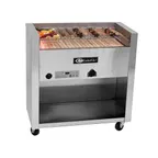 image of EmberGlo 25WF-KABOB-LP-5110604 35" Floor Model LP Gas Kabob Radiant Charbroiler, 43.400 BTU