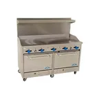 image of Comstock-Castle 2F330-72 72" Gas Restaurant Range w/ 72" Full Griddle, (2) Standard Ovens, 204.000 BTU