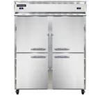 image of Continental Refrigerator 2RFENHD 57" 2-Section Reach-In Refrigerator Freezer Combo w/ 4 Half Solid Doors