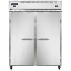 image of Continental Refrigerator 2RFENSA 57" 2-Section Reach-In Refrigerator Freezer Combo w/ 2 Solid Doors