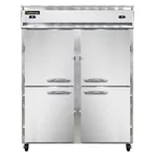 image of Continental Refrigerator 2RFENSSHD 57" 2-Section Reach-In Refrigerator Freezer Combo w/ 4 Half Solid Doors