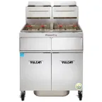 image of Vulcan 2TR45AF PowerFry3 Gas 90-100 lb. 2 Unit Fryer System w/ Solid State Analog Controls