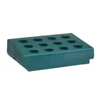 image of Cambro CR12192 Cutlery Rack, 12-Compartment Granite Green Polyethylene, 33"L x 22-3/4"W x 9"H