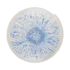 image of GET B233106-CLB Plate, 10-5/8" Dia., Irregular Round, Melamine, Light Blue, Dishwasher Safe