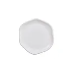 image of GET PA1101892012 Dinner Plate, 8.5" Dia x .500" H, Hexagonal Porcelain, Corona Finish - 1 Dozen