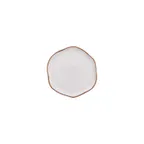 image of GET PA1605891512 Dinner Plate 6.4" Dia .600" H Beige Corona Porcelain Ancestral Artisan - 1 Dozen