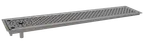 image of Glastender DI-RF36 Drop-In Rinser Faucet Drain Tray, 36"W, 1/2" Tray Flange