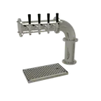 image of Glastender PC-4-MF Tower, Countertop, Air‑Cooled 1 x 4" SS Column Mirror, 4 Faucets, Drain Pan