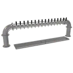image of Glastender PP-16-SS Draft Tower CTAir‑Cooled 16 SS Faucets2 4"ColumnsDrain Pan w/ Perforated Inserts