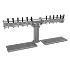 image of Glastender PT-12-SS Draft Tower, Air‑Cooled, 12 SS Faucets, 1 4" Column, Perforated Drain Pan