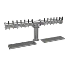 image of Glastender PT-14-SS Draft Tower, Countertop, Air‑Cooled, 1 4" Column, 14 Faucets, Drain Pan