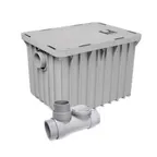 image of GSW USA 3915A02 Endura® Grease Interceptor, 2" Inlet/Outlet - 35 lbs Grease Capacity / 15 GPM