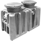 image of GSW USA 4075A04 Endura® XL75 Grease Interceptor, 4" Inlet/Outlet - 559 lbs Grease Cap. / 75 GPM