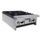 image of GSW USA AEHP-24NG Hotplate, Natural Gas, Countertop, 24"W X 30"D X 10"H