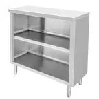 image of GSW USA CDN-1536 15"x36" Stainless Steel Dish Cabinet with (2) Undershelves - 18 Gauge Polished Top