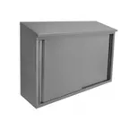 image of GSW USA CWD-1572S 15"W x 72"L x 35"H Stainless Steel Wall Mount Cabinet, Sliding Doors, Adjustable Shelf