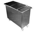 image of GSW USA DN-FB84 Flour Bin, 84 Qt/11 Gal, 14" W x 29" L x 24" H, Steel, Sliding Cover, ETL