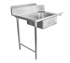 image of GSW USA DT72S-L 72" Straight Soiled Dishtable, 16 Gauge S.Steel - 20" Sink Bowl / Left to Right