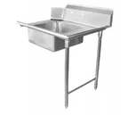image of GSW USA DT72S-R 72" Soiled Straight Dishtable, 16 Gauge S.Steel, 20" Sink Bowl / Right to Left
