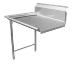image of GSW USA DT96C-L 96" Clean Straight Dishtable, 16 Gauge Stainless Steel / Left to Right