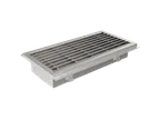 image of GSW USA FSD-1212 Floor Trough Drain, 14"W X 14"D X 4-1/2"H, Full