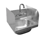 image of GSW USA HS-2017S 20" S.Steel 1 Compartment Hand Sink, 20-1/2"W x 17-1/2"D x 14-3/4"H