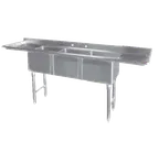 image of GSW USA SE15153DB Three Compartment Sink
