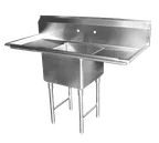 image of GSW USA SH24241D One Compartment Sink, 72-1/8"W X 30"D X 45"H