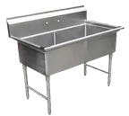 image of GSW USA SH24242N Sink, Two Compartment, 54-1/4"W X 30"D X 45"H