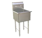 image of GSW USA SHH24241P One Compartment Sink, 27-1/8"W X 27-1/2"D X 45"H