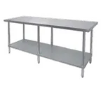 image of GSW USA WT-E3096 Stainless Steel Top " 85" - 96" Work Table