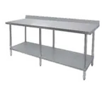 image of GSW USA WT-EB3096 Stainless Steel Top " 85" - 96" Work Table
