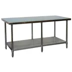 image of GSW USA WT-EE3096 Stainless Steel Top " 85" - 96" Work Table