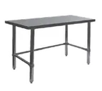 image of GSW USA WT-P2430B 30" Open Base Work Table with Side & Rear Crossrails - Without Backsplash