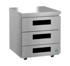 image of Hoshizaki UR27B-LPD3 27" 3-Drawer Undercounter Refrigerator, Stainless Steel, 6.21 cu. ft.