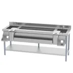 image of Infrico USA IMD-BST2000N Ice Cooled Neutral Bar Station Counter, Ice Bin