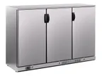 image of Infrico USA IMD-ERV35IISD - 54" Three-Section Glass Door Cooler, 8.0 cu. ft., 400 Stainless, LED