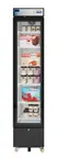 image of Koolmore KM-MDR-17S 17"W x 19.25"D x 78.20"H 7 cu. ft. Black Glass Door Merchandiser Refrigerator