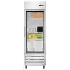 image of Koolmore KM-RIC-1DGD 1-Section Glass Door Convertible Refrigerator Freezer, Bottom Mounted, 23 cu. ft.