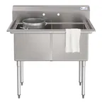 image of Koolmore KM-SB181814-N316 Commercial Sink, (2) Compartment, 42"W