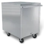 image of Kloppenberg CC-250 Ice Shuttle Cart, 250 Lb Stainless Steel Bin, 24" Door Clearance, 5" Casters, USA