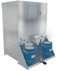 image of Kloppenberg DISP-1000-IND Ice Dispenser, 48" Door, 1078 lb Capacity, Stainless Steel, 1/2 HP NSF USA