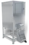 image of Kloppenberg DISP-500 Ice Storage Dispenser, 30"-39" Wide, 647 lb, Stainless, 1/2 HP, USA Made