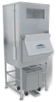 image of Kloppenberg IFS900-250 Ice Fill, 1194 lb, 30"-39" Width, Poly Door, Stainless Steel, 250lb Cart