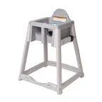 image of Koala KB977-01 Kidsitter High Chair, 22.25"W x 22.5"D x 31"H, Gray Frame/Gray Seat, Rotating Seat, ASTM Compliant